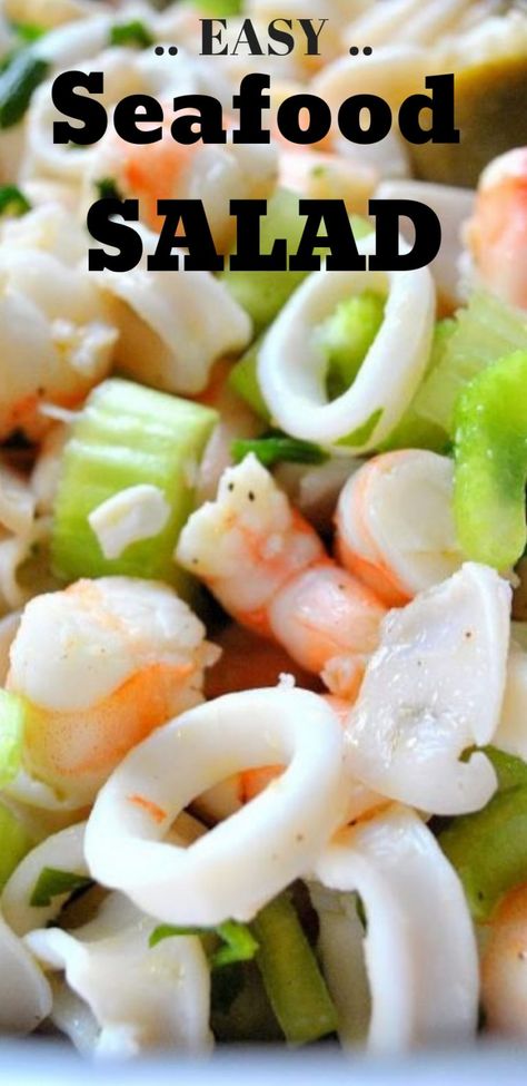 Marinated Salad, Seafood Soup Recipes, Seafood Medley, Sea Food Salad Recipes, Delicious Seafood Recipes, Appetizers For A Crowd, Healthiest Seafood, Seafood Platter, Easy Seafood