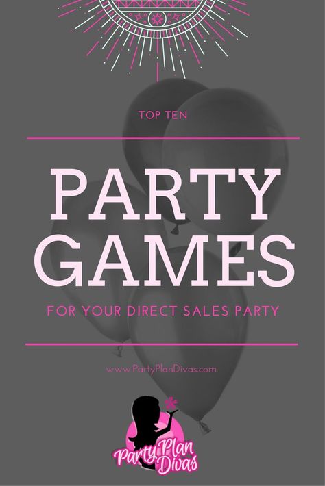 There are a lot of mixed opinions about playing games at your Direct Sales Party. When done correctly, Party Games can be very beneficial to the success of your party! Check out these fun and beneficial direct sales home party games. Direct Sales Party Games, Direct Sales Games, Indoor Party Games, Facebook Party Games, Online Party Games, Direct Sales Party, Engagement Party Games, Party Planning Business, Game Room Kids