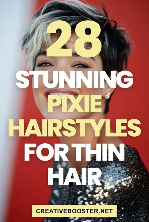 Pixie Hair Back View, Cute Hairstyles For Short To Medium Hair, Pixie Curtain Bangs, Cute Short Hair Cuts For Women, Short Pixie Hairstyles For Fine Hair, Short Bob Pixie Haircut, Pixie Hairstyles For Thinning Hair, Short Haircuts For Thinning Hair Women, Styling Pixie Hair