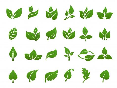 Logo Plant, Organic Food Logo, Leaves Logo, Tea Logo, Eco Garden, Eco Logo, Logo Design Collection, Eco Green, Green Environment