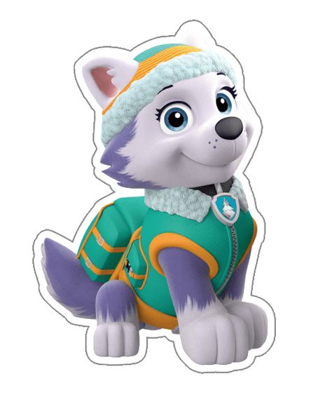 Everest Cake Paw Patrol, Paw Patrol Personajes, Paw Patrol Topper, Paw Patrol Cake Topper, Paw Patrol Png, Paw Patrol Everest, Sky Paw Patrol, Imprimibles Paw Patrol, Paw Patrol Birthday Theme