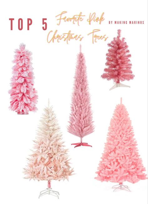 This is my round up of favorite pink Christmas trees both small and big! Shop the links to find your perfect fit! Small Pink Christmas Trees, Pink Ombre Christmas Tree, Mini Pink Christmas Tree, Small Pink Christmas Tree, Ombre Christmas Tree, Christmas Tree Quotes, 7ft Christmas Tree, Pink Christmas Trees, Christmas Tree Decorating Themes