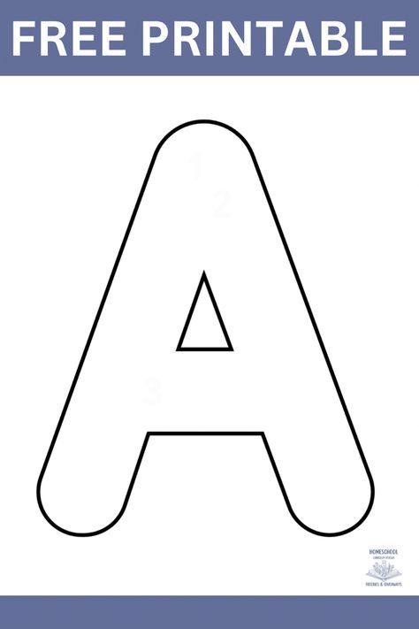 Large uppercase “bubble” letter A with words free printable on top Letter A Template For Preschool, Preschool Letter Printables, Letter Colouring Free Printables, A Preschool Worksheets, A Coloring Sheet, Letter A Free Printable Worksheets, Alphabet Activity For Toddlers, Letters For Preschoolers Free Printable, Things Start With Letter A