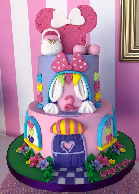 Mini Mouse And Daisy Duck Birthday Party, Minnie Mouse Clubhouse Cake, Mini Bowtique Party, Minnie Mouse Boutique Cake, Minnie's Boutique Birthday, Minnie Mouse Bowtique Party, Minnie Mouse Bowtique Birthday Cake, Minnie’s Boutique Party, Minnie Mouse And Daisy Duck Cake