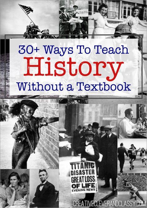 History should never be boring! Teach hands-on history with these ideas. Here are 30+ ways to teach history without a textbook. 8th Grade History, Elementary History, Teaching Us History, Social Studies Education, Middle School History, 6th Grade Social Studies, Homeschool Social Studies, High School History, History Curriculum