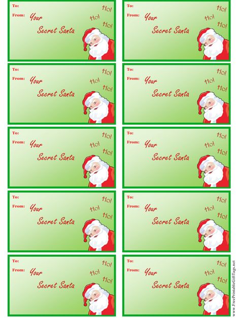 Secret Santa Labels Free Printable, Secret Santa Tags Free Printable, Secret Santa Name Draw, Free Secret Santa, Secret Santa Gift Tags, Secret Santa Templates, Santa Gift Tags Printable, Santa Label, Santa Gift Tag