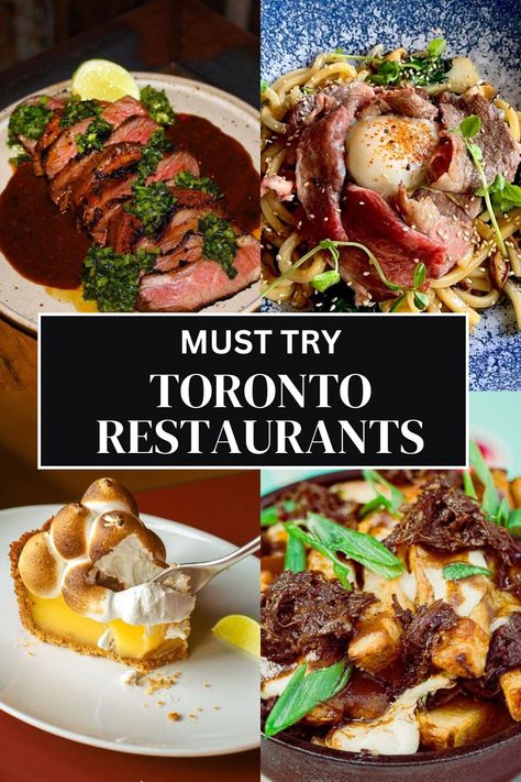 15 Best Toronto Restaurants You Gotta Eat At In 2024 Toronto Vacation, Best Restaurants In Toronto, Canada Food, Toronto Food, Toronto Travel, Toronto Restaurants, Canadian Travel, Canada Road Trip, Visit Canada