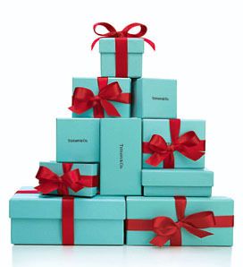 Waite is that a Tiffany & Co. Box!    Being it! Tiffany Christmas, Tiffany Box, Christmas Campaign, Tree Box, Red And Teal, Employee Gifts, Tiffany And Co, Blue Christmas, Business Gifts