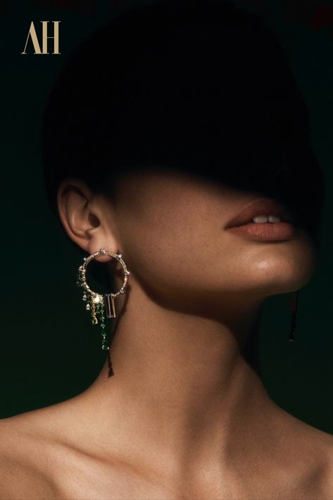 Introducing The Venus earrings, named after the Roman goddess of love and beauty.  The heroines of the Istoria collection.

Inspired by the fluted columns of ancient Greece and Rome giving way to nature as they evolve through time. The bold line of the custom cut tourmaline baguette and its contrasting diamond highlighting the change in flow from structural architectural influence to the movement of the pear drops. Luxury Drop Earrings, Jewellery Photography With Model, Earring Editorial, High End Jewelry Photography, Jewellery Shoot With Model, Earrings Shoot, Jewelry Influencer, Fashion Jewelry Photography, Jewelry Poses