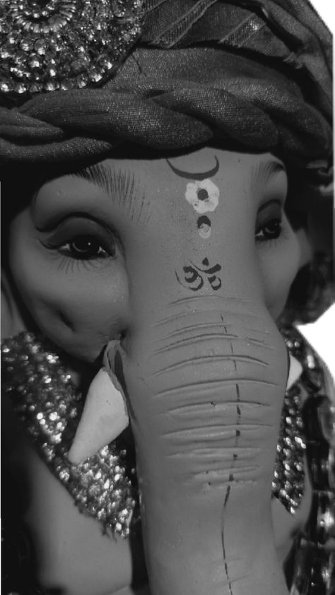 Ganapati Wallpapers Cute, Ganpati Aesthetic Wallpaper, Ganesh Wallpaper Aesthetic, Ganpati Black And White, Bappa Aesthetic, Ganpati Bappa Aesthetic, Cute Ganpati Bappa Wallpapers, Ganpati Bappa Wallpapers Black And White, Ganpati Aesthetic