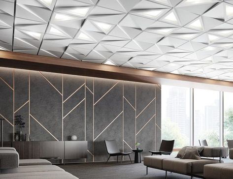 Soffit Ideas, Grid Ceiling, Ceiling Solutions, Integrated Lighting, Grid Wall, Office Ceiling, Armstrong Ceiling, World Industries, Ceiling Grid