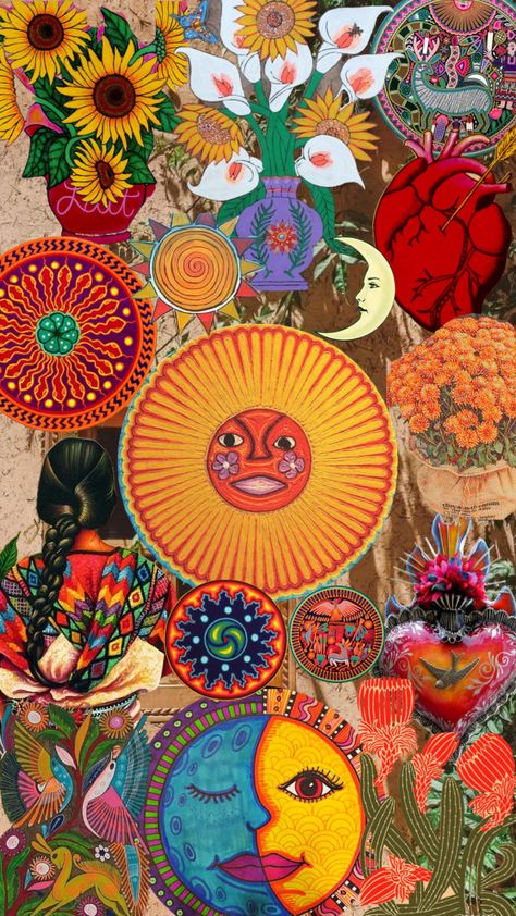 #mexico #folkart #mexicanart #wallpaper #art #vibes #beauty Mexico Art Aesthetic, Cute Mexico Wallpapers, Mexico Art Wallpaper, Mexican Background Aesthetic, Mexican Folk Art Wallpaper, Mexican Art Wall, Mexican Phone Wallpaper, Mexican Vibes Aesthetic, Mexico Art Culture