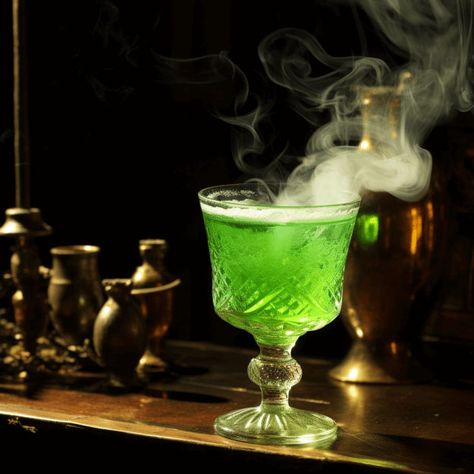 The Green Fairy is a complex cocktail with a strong, herbal flavor. It's slightly bitter due to the absinthe, but the addition of sugar and water helps to balance it out. The cocktail also has a hint of anise, giving it a refreshing, licorice-like taste. Absinthe Bottle, Green Fairy Cocktail, Absinthe Aesthetic, Black Licorice Candy, Absinthe Cocktail, Absinthe Fairy, Green Fairy Absinthe, Campari And Soda, Licorice Candy