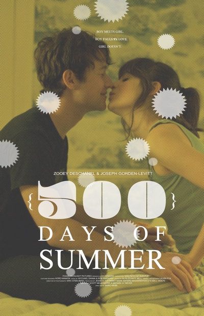 500 Days Of Summer, Best Movie Posters, 500 Days, I Love Cinema, Cinema Posters, Cinema Movies, Movie Themes, Alternative Movie Posters, Zooey Deschanel