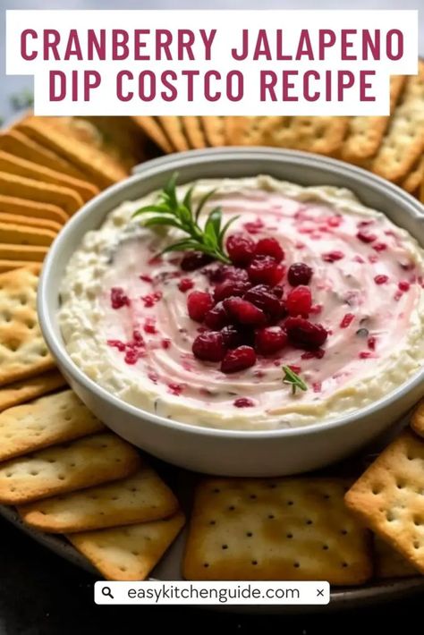 Creamy Cranberry Jalapeno Dip Costco, Jalapeno And Cranberry Dip, Jalapeno Cranberry Dip Cream Cheese, Costco Cranberry Jalapeno Dip Recipe, Cranberry Jalapeno Dip Recipe, Cranberry Jalopena Cream Cheese Dip, Cranberry And Jalapeno Dip, Cranberry Jalepeno Dip Costco Recipe, Easy Cranberry Jalapeno Cream Cheese Dip