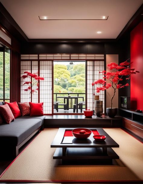 Embrace the serenity of Japanese design with this contemporary  living room. Zen Elegance, Minimalist Aesthetics, clean lines and uncluttered spaces. Remember, the essence of a modern Japanese bedroom lies in simplicity, harmony, and a deep connection to nature. Japanese Basement Design, Japanese Living Room Ideas Modern, Japanese Living Room Ideas, Modern Japanese Living Room, Modern Japanese Bedroom, Living Room Zen, Japanese Living, Japanese Living Room, Living Room Ideas Modern