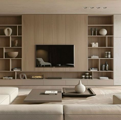 Living Room Tv Cabinet Designs, Modern Tv Room, Tv Fal, Wall Unit Designs, Modern Tv Wall Units, Living Room Wall Units, Tv Cabinet Design, Living Room Tv Cabinet, Japandi Living