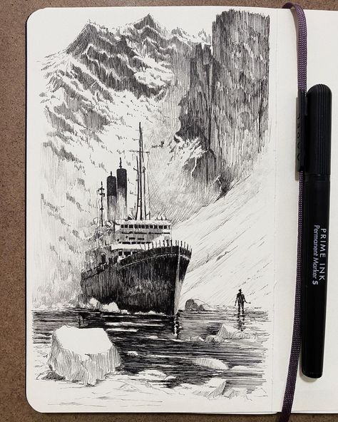 sketchbook tour #sketches #ink #urbansketch | Instagram Clouds Sketch, Ink Clouds, Sketchbook Spreads, Sketchbook Aesthetic, Art Buildings, Light Clouds, Sketch Instagram, Fineliner Art, Ink Pen Art