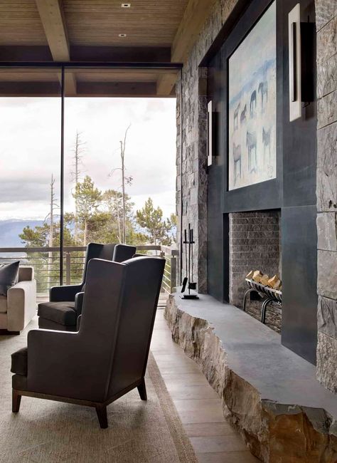 Pearson Design Group, Mountain Dream Homes, Mountain Modern Home, Modern Mountain Home, Big Sky Country, Gorgeous Interiors, Mountain Modern, Modern Mountain, Mountain Homes