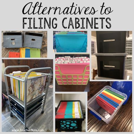 Alternatives to Filing Cabinets Class Reward System, Teacher Storage, Diy File Cabinet, Teacher Files, Student Achievement, Filing Cabinets, Middle School Teachers, Fabric Boxes, Teaching Middle School