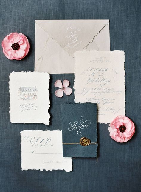 Elegant Parisian bridal editorial with old world charm via Magnolia Rouge Modern Wedding Invites, Bridal Editorial, Invitation Suites, Calligraphy Wedding Invitation, Wedding Invitations Romantic, Beautiful Calligraphy, Paris Wedding, Hawaii Wedding, Modern Wedding Invitations