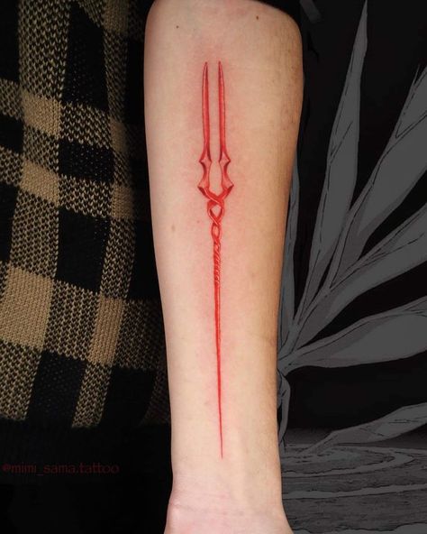 Trigun Tattoo Ideas, Nge Tattoo Ideas, Jjk Tattoos Ideas, Akame Ga Kill Tattoo, Neon Genesis Tattoo, Noragami Tattoo, Lance Of Longinus Tattoo, Lance Of Longinus Tattoo Evangelion, Neon Genesis Tattoo Ideas