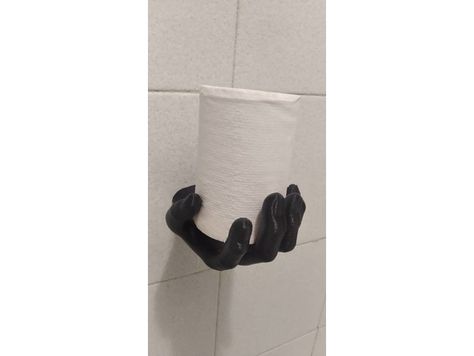 Hand Towel or Toilet Paper hanger by techandart3d - Thingiverse Clay Toilet Paper Holder, Weird Toilet Paper Holders, Printed Toilet Paper, Toilet Paper Hanger, 3d Print Toilet Paper Holder, Free Standing Toilet Paper Holder Elephant, Best 3d Printer, Mandalorian Armor, Hand Towel Holder