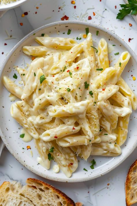 Pasta And Cheese Recipes, Noodles With Cream Cheese, Cream Cheese Noodles, Cream Cheese Pasta Bake, Creamy Cheese Pasta, Cream Cheese Alfredo, Pasta With Cream Cheese, Cheesey Pasta, Sour Cream Pasta