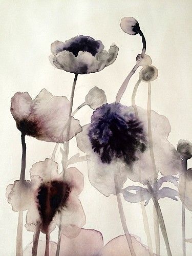 Lourdes Sanchez, anemones #3 2014, watercolor (details) Lourdes Sanchez Watercolors, Paint Background Aesthetic, Pansy Wallpaper, Luli Sanchez, Watercolor Pansies, Floral Watercolor Background, Soft Watercolor, Watercolor Poppies, Cat Air