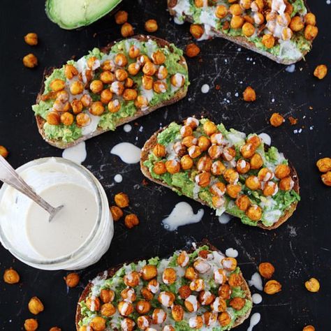 Roasted Chickpea Avocado Toast Recipe Protein Vegan Breakfast, Chickpea Avocado, High Protein Vegan Breakfast, Protein Vegan Recipes, Roasted Chickpea, Avocado Toast Recipe, High Protein Vegan Recipes, Vegan Breakfasts, Plant Based Breakfast