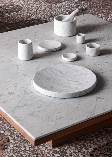 Marble Accessories, John Pawson, Hidden Rooms, London Design Festival, Bowl Designs, Salt And Pepper Set, Milan Design Week, Simplest Form, Marble Design