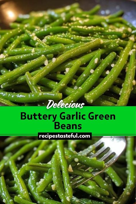 Buttery Garlic Green Beans is a simple and flavorful side dish featuring crisp-tender green beans sautéed in a rich garlic butter sauce. Enhanced with optional red pepper flakes for a bit of heat and lemon juice for brightness, this dish is garnished with fresh parsley and makes a delightful accompaniment to a variety of main courses. Stove Top Green Beans, Green Bean Recipes Healthy, Good Green Bean Recipe, Easy Green Bean Recipes, Fresh Green Bean Recipes, Garlic Green Bean Recipes, Green Bean Dishes, Green Beans With Almonds, Cooking Fresh Green Beans