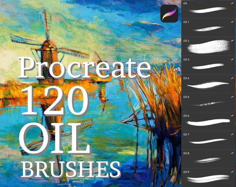 120+ Procreate oil brushes for iPad. Realistic oil brushes for digital painting. #procreate #oilbrushes #ipad . Procreate Oil Painting, Procreate Canvas, Brush For Procreate, Photoshop Brushes Free, Brushes Procreate, Procreate Brushes Free, Oil Brush, Free Brush, Eye Brushes