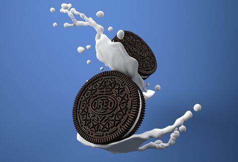 Oreo Milk on Behance Oreo Poster Design, Oreo Png, Oreo Poster, Oreo Ads, Oreo Photography, Oreo And Milk, Oreo Logo, Biscuits Photography, Oreo Design