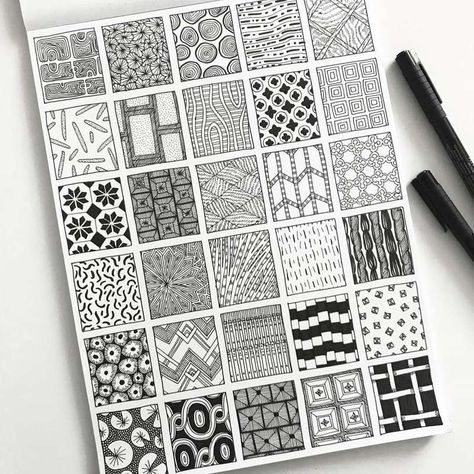 Once bitten twice shy | Type Gang Pattern Sketch, Zen Doodle Patterns, Patterns Printable, Illustration Sketchbook, Zen Doodle Art, Geometric Design Art, Tangle Art, Paper Patterns, Zentangle Drawings