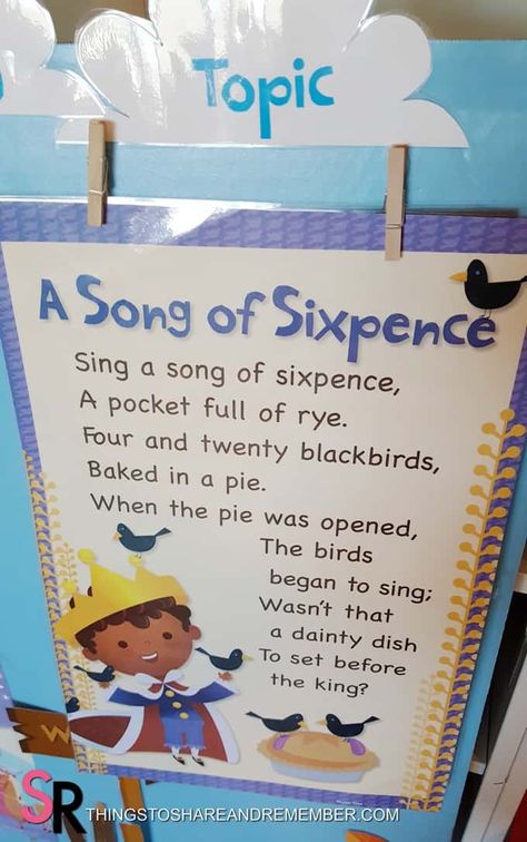 Sing A Song Of Sixpence, Four And Twenty Blackbirds, Sing A Song, Write Letters, Spring Crafts For Kids, Nursery Rhyme, Play Dough, Spring Crafts, A Song