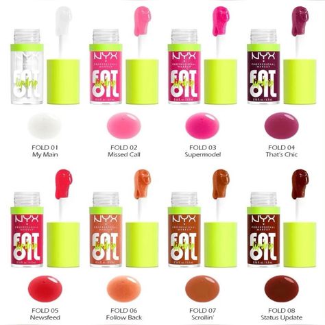 NYX fat lip oil drip Nyx Fat Lip Oil, Fat Lip Oil, Nyc Lip Gloss, Fat Oil, Oil Drip, Dripping Lips, Tinted Gloss, Nyx Lip, Nyx Lipstick