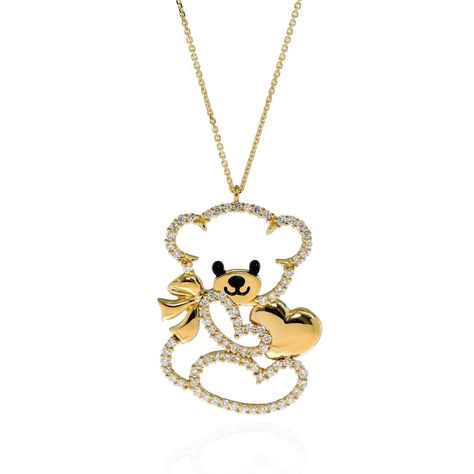 Discover great products at the best prices at Dealmoon. Minu by Giovanni Ferraris 18K Yellow Gold Diamond Teddy Bear with Polished Hearts Pendant Necklace. Price:$1073.10 Mushroom Jacket, Memorable Jewelry, Potato Filling, Jacket Potato, Bear Pendant, Cute Bears, Heart Pendant Necklace, Glasses Frames, Heart Pendant