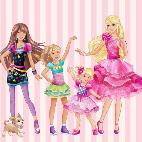 Barbie Clipart, Barbie And Her Sisters, Barbie Fairy, Barbie Books, Barbie Drawing, Barbie Sisters, Barbie Cartoon, Barbie Images, Sisters Art