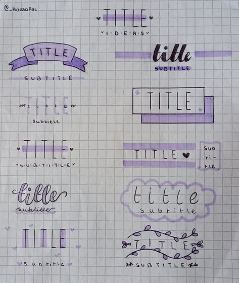 Cute Headings For School, Titles For Notes Ideas, Topic Title Ideas, Handwriting Ideas Aesthetic, Aesthetic Note Headings, Note Titles Ideas, Decorative Notes Ideas, Creative Handwriting Ideas Style, Aesthetic Notes Pictures