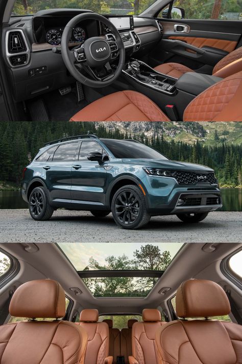 Ad for 2022 Kia Sorento #suv Kia Sorento 2023 Interior, Kia Truck, Kia Sorento 2023, 2022 Kia Sorento, Kia Sorento Interior, X5 Interior, Carros Kia, Family Truck, Family Cars Suv