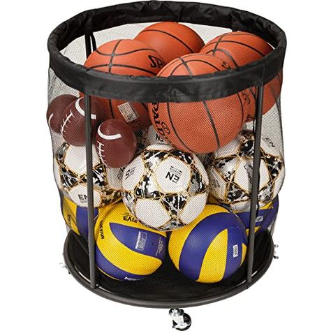 @littlehouseonalittleland Amanda's Amazon Page Sports Ball Storage, Sports Gear Organization, Sports Equipment Organization, Outdoor Toy Storage, Basketball Rack, Playground Balls, Baby Ball Pit, Sport Rack, Swimming Gear