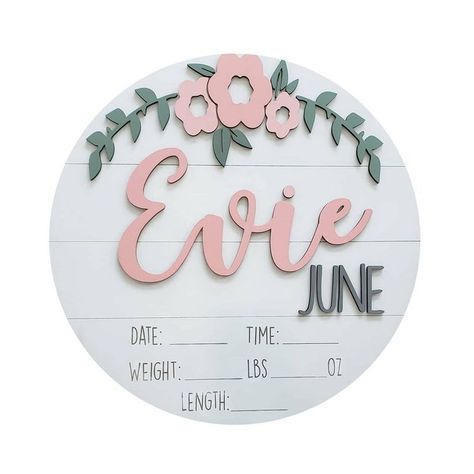 Lucare Birth Announcement Sign -Crack Wear- Wooden Baby Milestone Card Newborn Stats Sign for Gift G Toy Story Nursery, Baby Name Reveal, Adoption Photos, Newborn Announcement, Newborn Birth, Birth Photos, Girl Nursery Decor, Fiesta Baby Shower