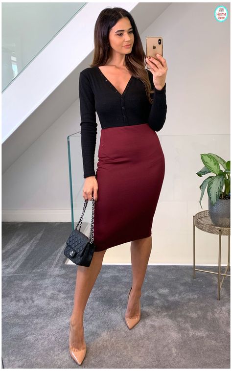 Long bodycon skirt