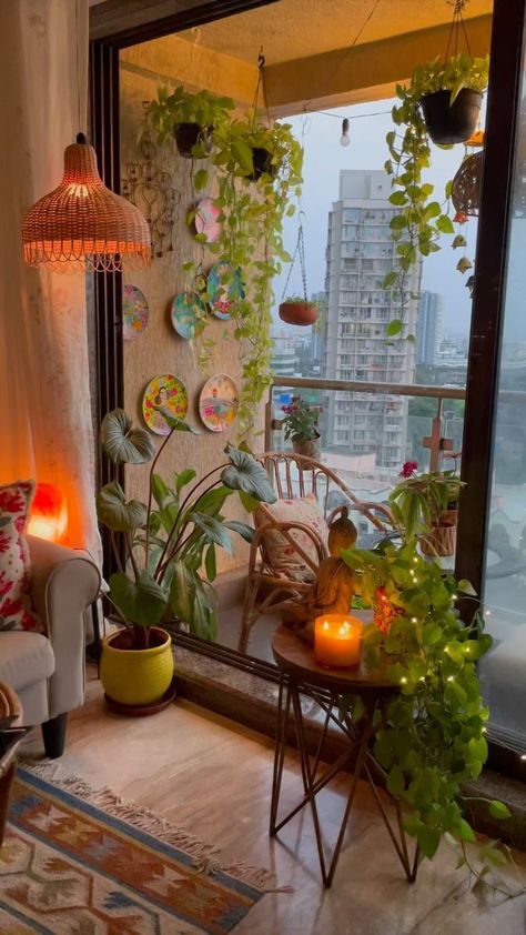 Indian Balcony Decor Ideas, Prateek Kuhad, Modern Balcony Ideas, Girly Room Decor, Indian Room Decor, Balcony Ideas Indian, Diy Room Decor Videos, Colourful Living Room Decor, Cosy Interior