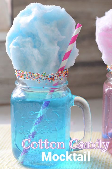 Cotton Candy Punch, Cotton Candy Birthday Party Ideas, Cotton Candy Party Ideas, Cotton Candy Birthday, Snacks For A Birthday Party, Candy Birthday Party Ideas, Cotton Candy Float, Candy Drinks For Kids, Cotton Candy Drinks Non Alcoholic