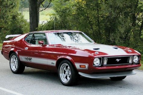 1973 Ford Mustang Mach 1 -  If you’ve got an old car you love, we want to hear about it. Email us at mailto:oldcars@krause.com 1973 Mustang, Aventador Lamborghini, Ford Mustang Car, Mustang Mach 1, Classic Mustang, Vintage Vehicles, Mustang Fastback, Classic Vehicles, Ford Classic Cars