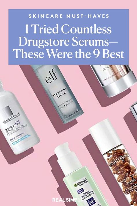 Drugstore Hydrating Serum, Skin Care Routine Drugstore Products, Best Drugstore Serum, Best Serum For Face, Best Drugstore Skin Care, Best Facial Serum, Best Drugstore Skincare Products, Best Antioxidant Serum, Budget Skincare