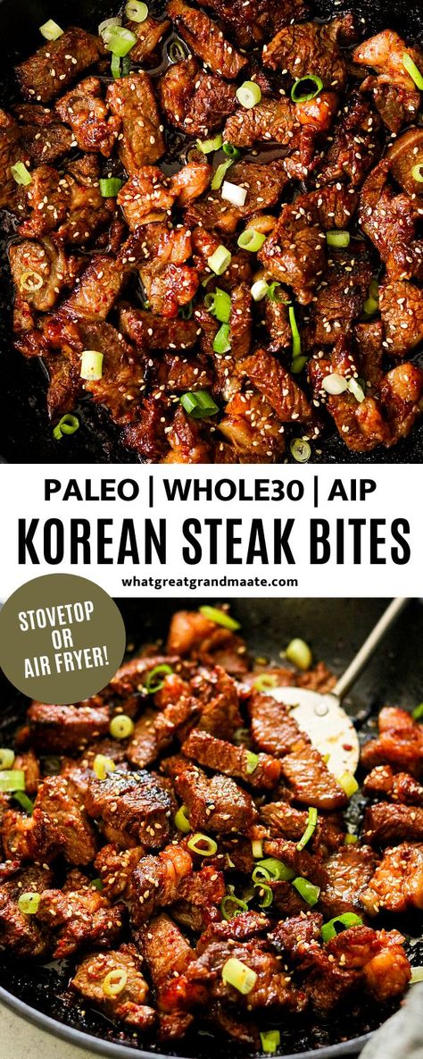 Korean Steak, Paleo Steak, Aip Diet Recipes, Autoimmune Paleo Recipes, Aip Paleo Recipes, Whole30 Dinners, Whole 30 Diet, Paleo Beef, Paleo Diet Recipes