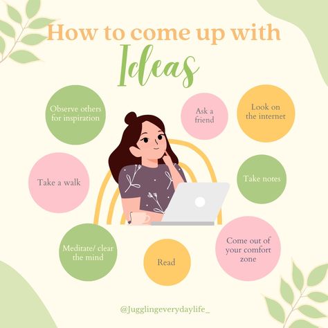 Experiencing a creative block? Follow the link to see ways you can come up with ideas and get your creative mind racing ✏️ - #productivity #productive #brainstorming #ideas #creativity #creative #thinking #observe #notetaking #study Brain Storming Ideas Creative, Brain Storming Ideas, Brainstorming Ideas Creative, Mind Racing, Brain Storming, Creative Block, Creative Mind, Ideas Creative, Creative Thinking